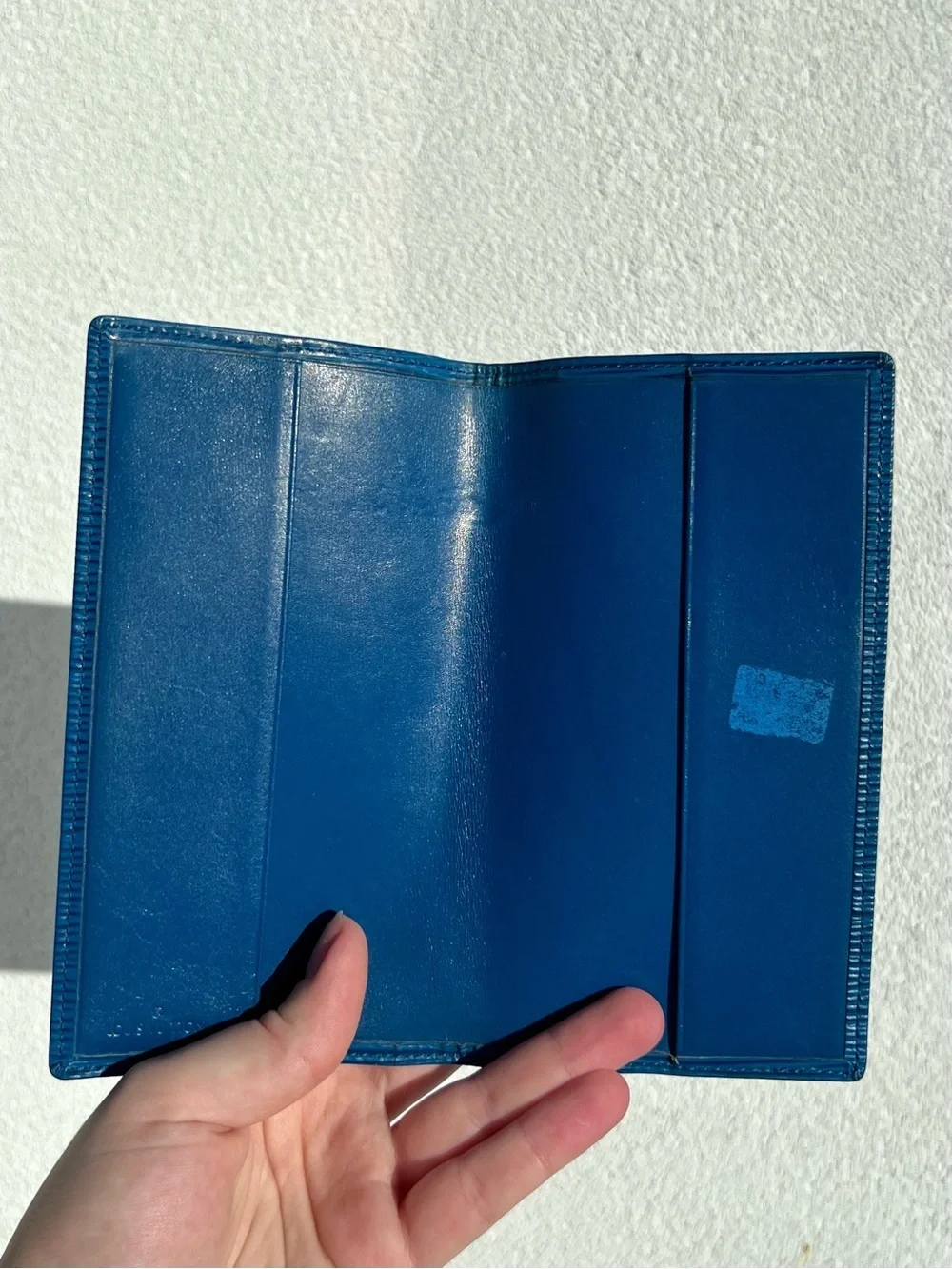 Louis Vuitton unisex Blue Epi Long Wallet